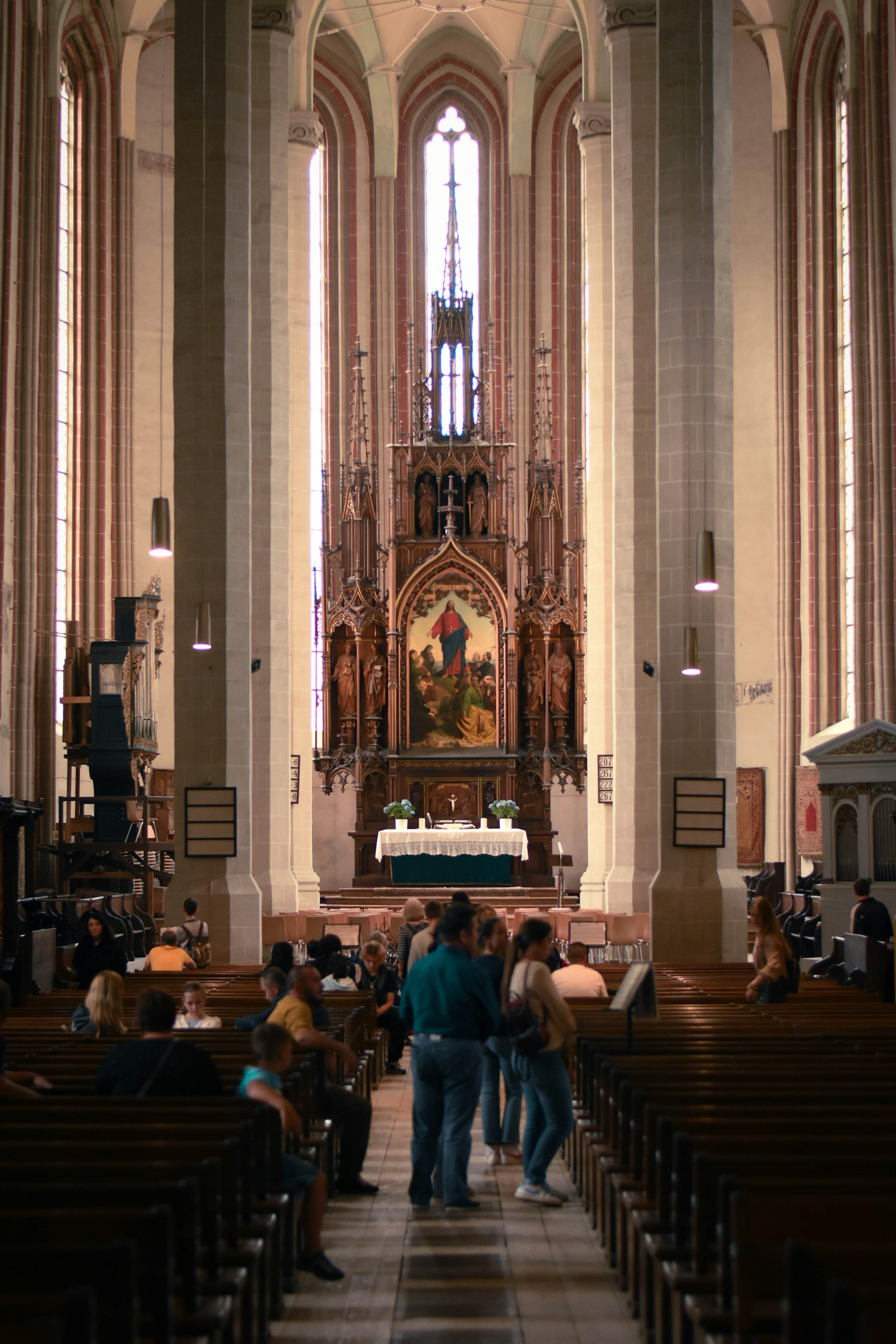 Parish choir singing during liturgy