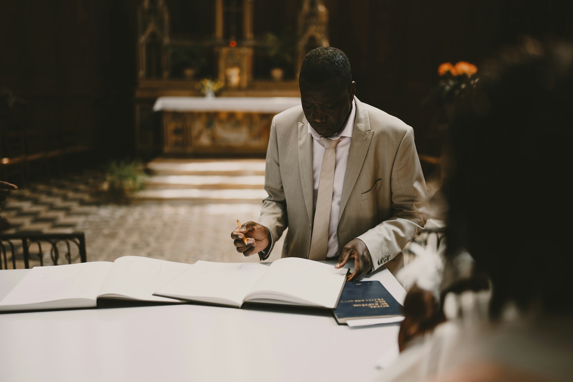 Clergy of Mater Misericordiae at the altar